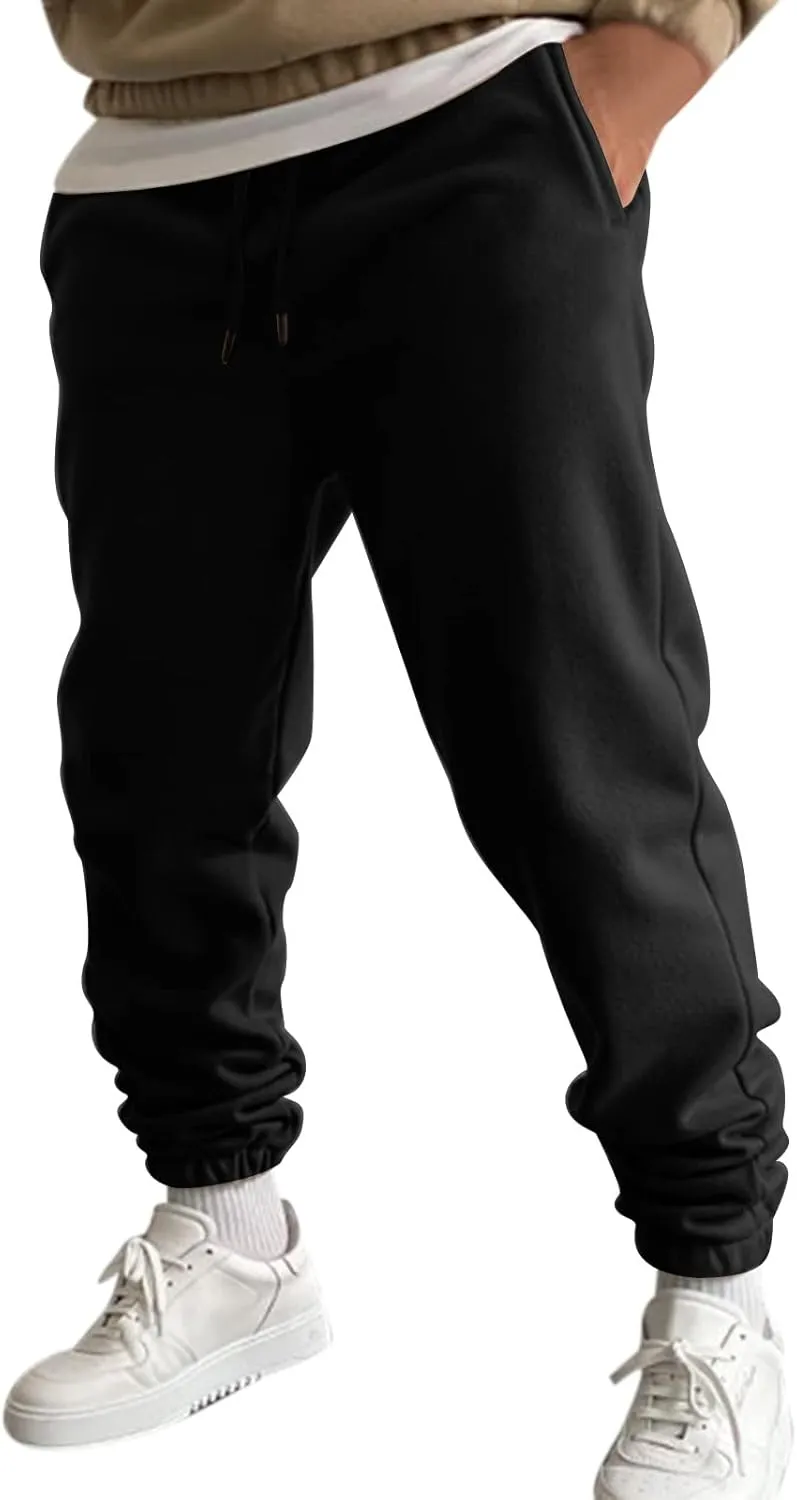 2023 Sweatpants for Men, Men's Cargo Sweatpant Casual Joggers Athletic Pants Loose Stretch Baggy Trousers with Pockets