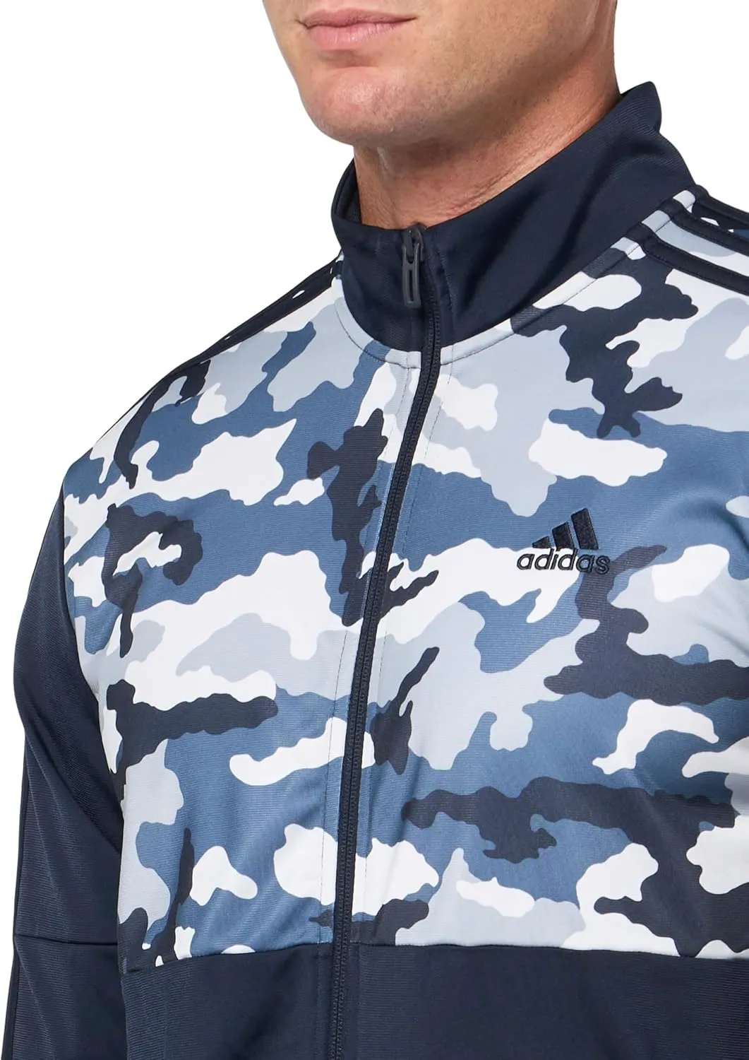 adidas Men's Essentials Camouflage Tricot Track Jacket
