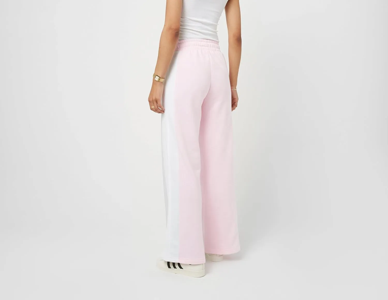 adidas Originals Womens Wide Leg Pants, Clear Pink