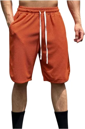 Alalaso Big and Tall Shorts for Men Cotton Shorts for Men Mens Drawstring Shorts Sport Cargo Shorts Drawstring Belted