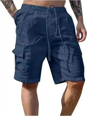 Alalaso Men Shorts Casual Men's Shorts with Deep Pockets Loose Fit Casual Shorts for Running Workout Training Basketball