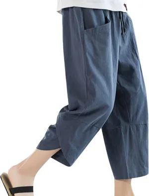 Big and Tall Sweatpants for Men for Men Casual Heavyweight Sweatpants Classic Fit Cargo Work Pants Wild Drawstring