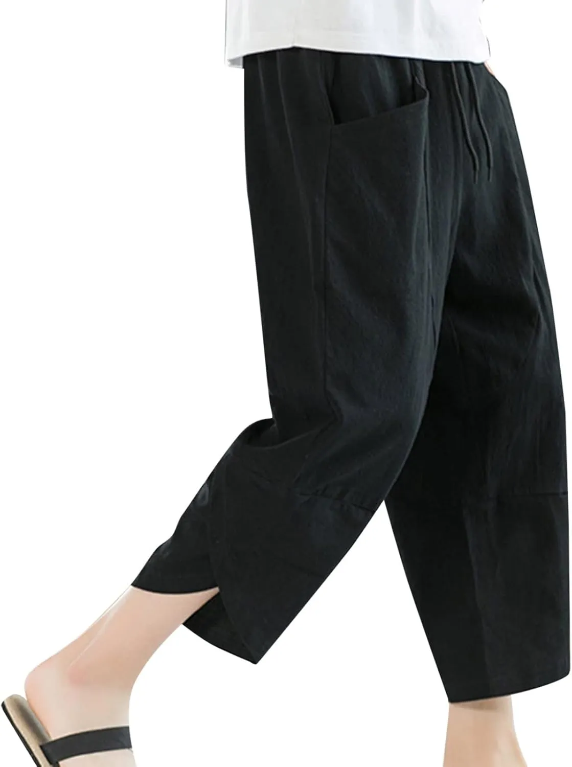 Big and Tall Sweatpants for Men for Men Casual Heavyweight Sweatpants Classic Fit Cargo Work Pants Wild Drawstring
