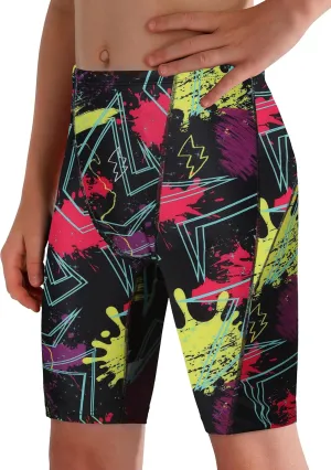 Boys Swim Jammers - Youth Competitive Swim Racing Team Swimming Shorts Swimsuit Trunks Bathing Suit Quick Dry UPF 50 