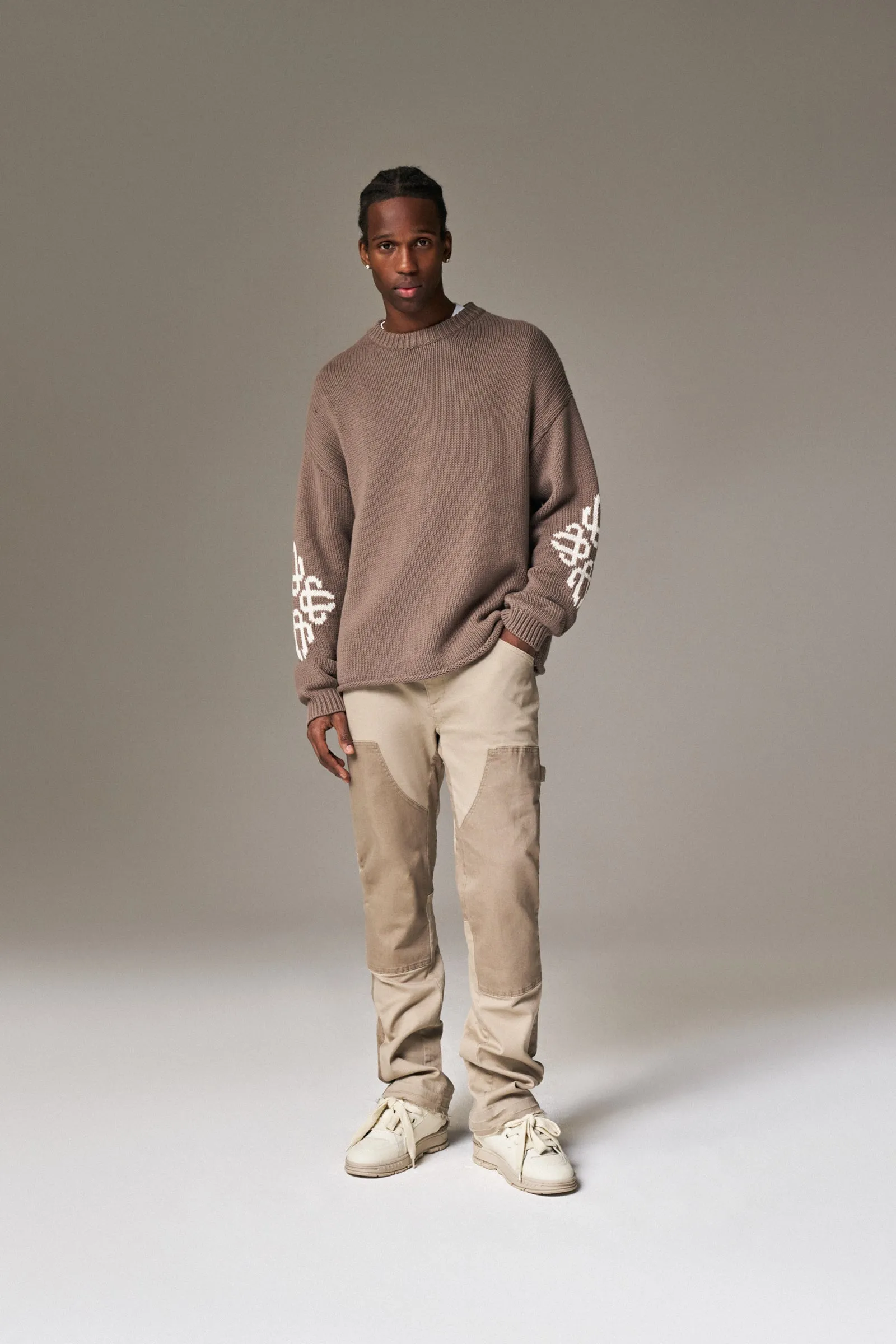 CANVAS CARPENTER TROUSER - BEIGE