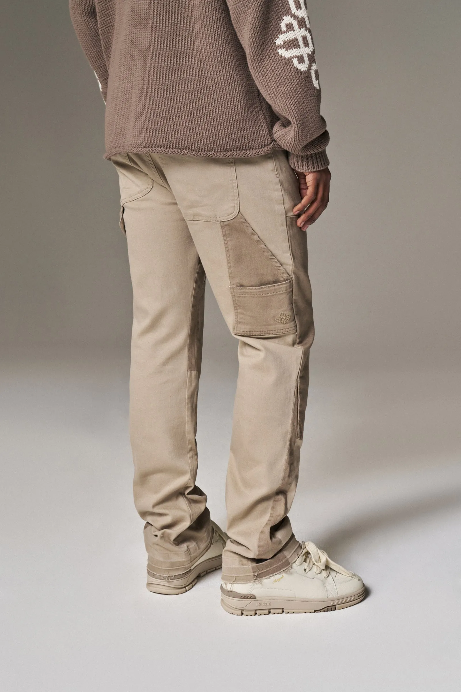 CANVAS CARPENTER TROUSER - BEIGE