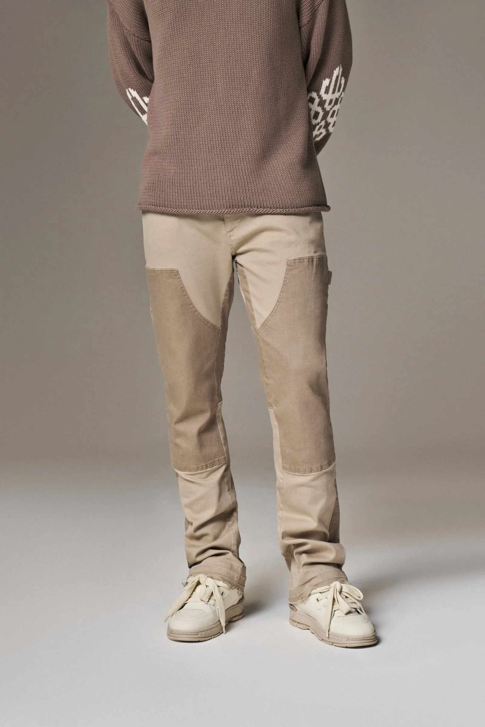 CANVAS CARPENTER TROUSER - BEIGE