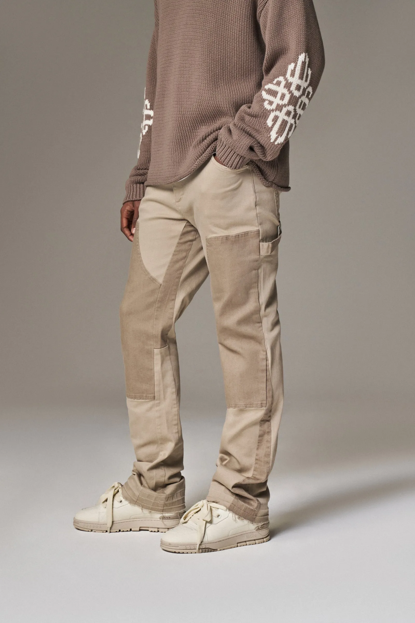 CANVAS CARPENTER TROUSER - BEIGE