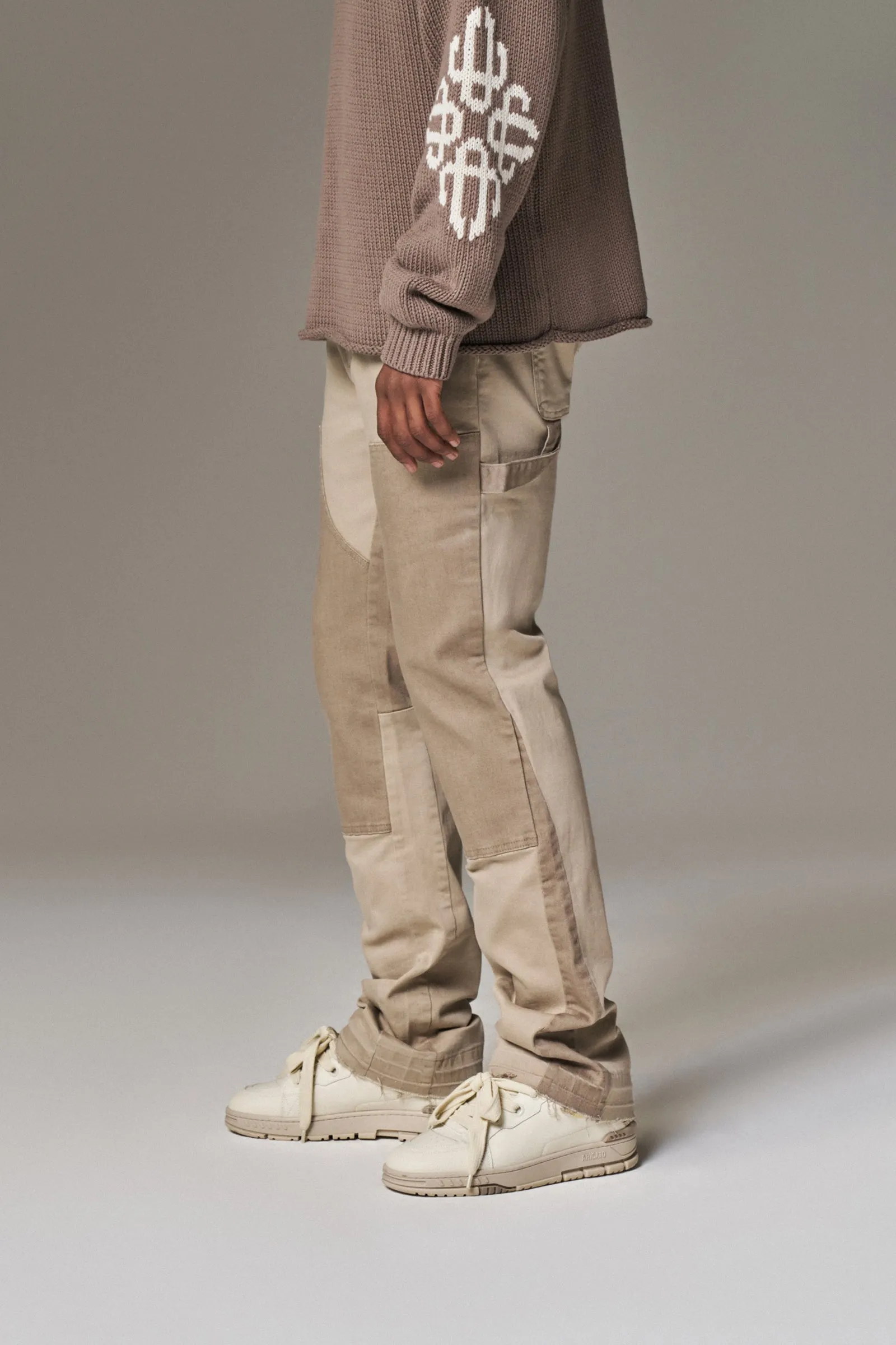 CANVAS CARPENTER TROUSER - BEIGE
