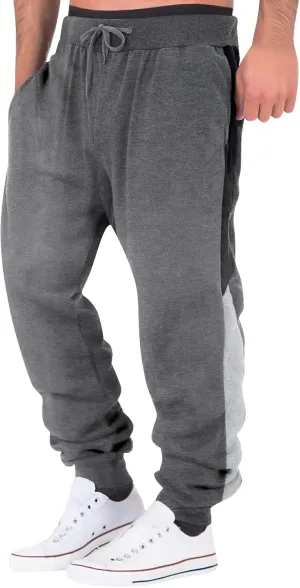 Cargo Pants for Men Big and Tall, Cargo Sweatpants for Men Cargo Pants Fleece Joggers Elastic Waist Baggy Drawstring