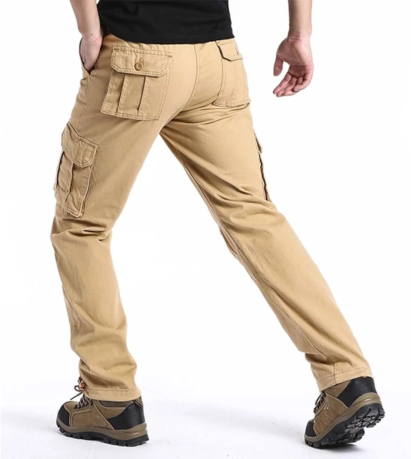 Cargo Pants for Men Big and Tall, Casual Pocket Sport Work Casual Trouser Pants Big and Tall Sweatpants for Men Mens