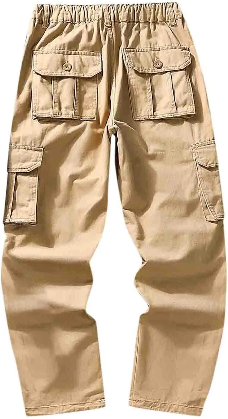 Cargo Pants for Men Big and Tall, Casual Pocket Sport Work Casual Trouser Pants Big and Tall Sweatpants for Men Mens