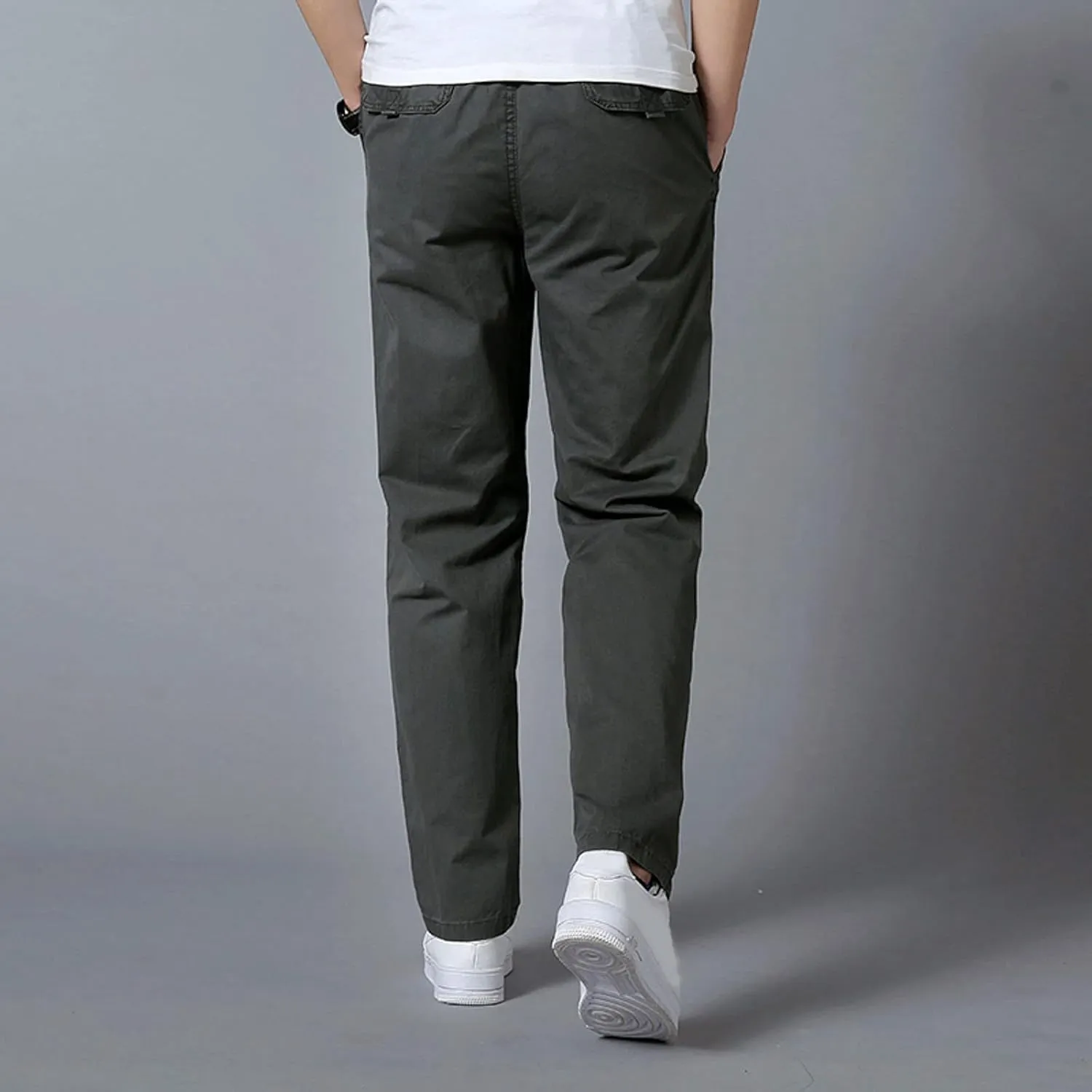 Cargo Pants for Men Big and Tall, for Men Casual Heavyweight Sweatpants Classic Fit Cargo Work Pants Wild Drawstring