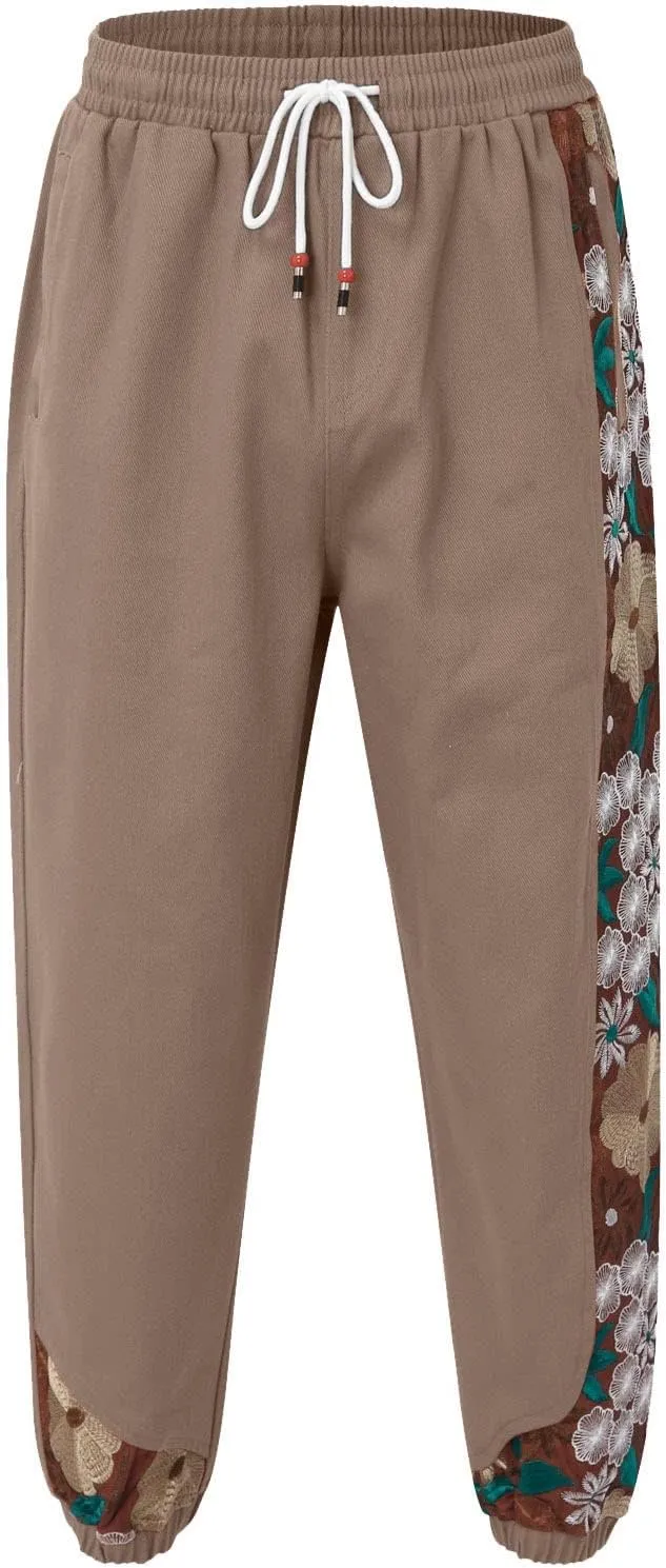 Cargo Pants for Men Big and Tall, Pants Men's Sweatpants Casual Lounge Cotton Yoga Pants Loose Open Bottom Straight