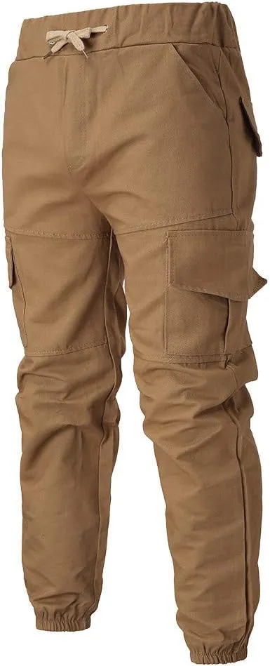 Cargo Pants for Men Big and Tall Straight Leg Trousers Lightweight Multi-Pocket Men's Casual Cargo Pants Hiking Pants