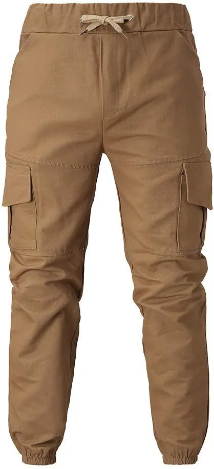 Cargo Pants for Men Big and Tall Straight Leg Trousers Lightweight Multi-Pocket Men's Casual Cargo Pants Hiking Pants