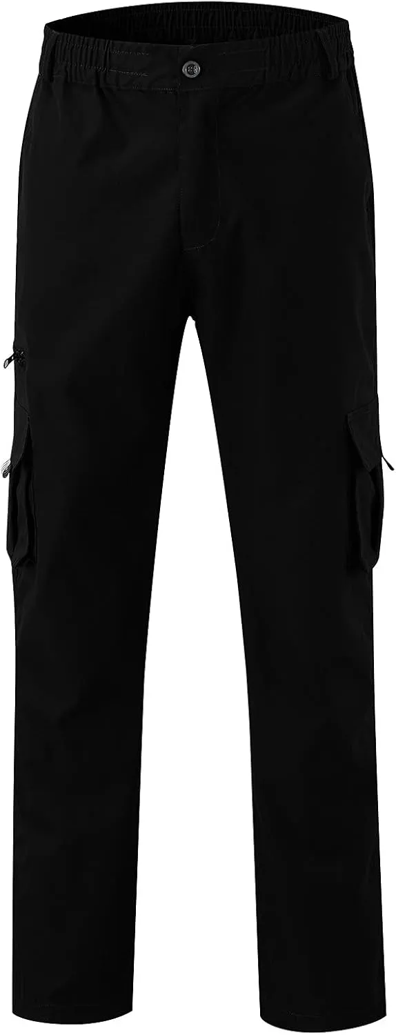Cargo Pants for Men Big and Tall Work Trousers Fleece Cotton Sweatpants Lounge Pants Mens Gym Jogging Bottoms Tapered