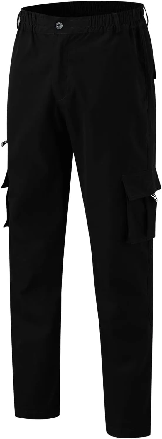 Cargo Pants for Men Big and Tall Work Trousers Fleece Cotton Sweatpants Lounge Pants Mens Gym Jogging Bottoms Tapered