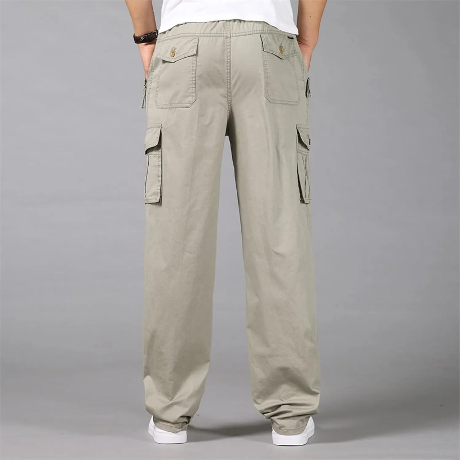 Cargo Pants for Men Joggers Casual Loose Fit Baggy Athletic Jogger Pants with Pockets Sweatpants for Men Men's Active