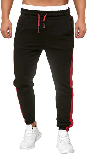 Cargo Pants for Men Joggers Leg Trousers Straight-Fit Multi-Pocket Cargo Sweatpants for Men Wild Cargo Pants Outdoor