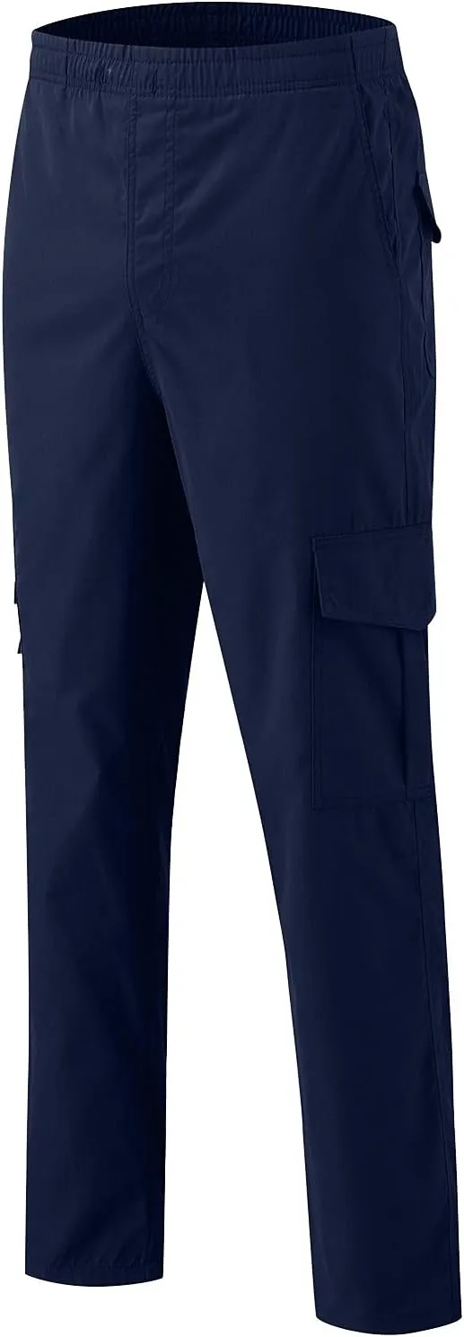 Cargo Pants for Men Work Pockets Mens Sweatpants Slim Fit Sports Active Joggers for Men Elastic Waist Mens Sweatpants