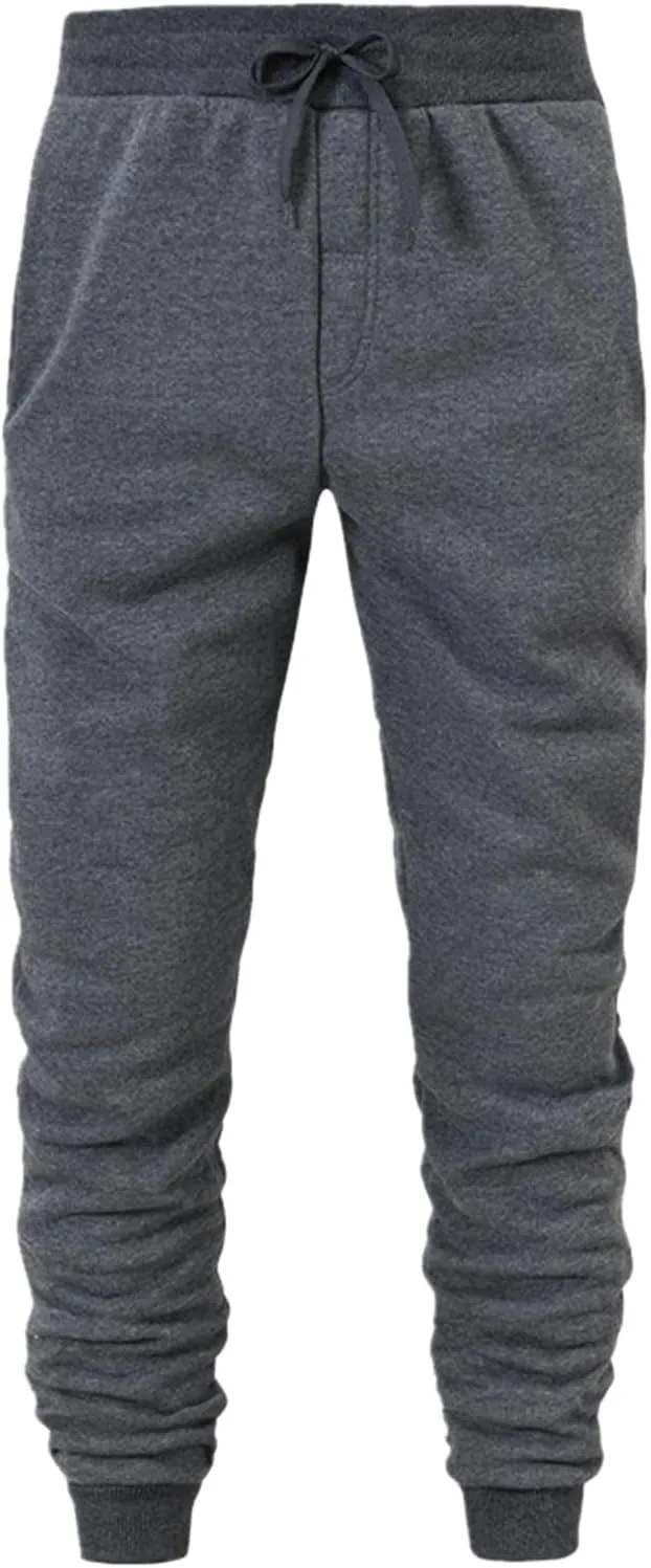 Cargo Sweatpants for Men Big and Tall Drawstring Sports Trousers Stretch Elastic Waist Gym Running Pants Cargo Hiking