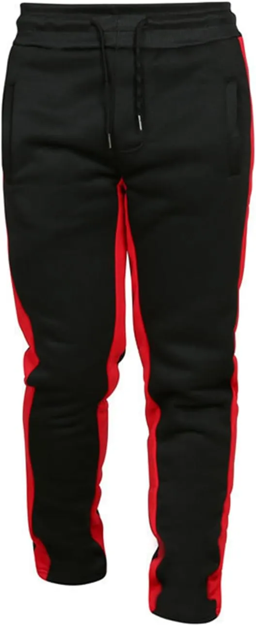 Cargo Sweatpants for Men Big and Tall Trousers Mens Heavyweight Cargo Fleece Sweatpants Stretch Elastic Waist Jogger