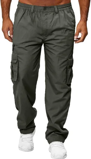 Cargo Trousers for Men Bottoms Casual Workout Trousers Mens Sports Trousers Men's Gym Joggers Sweatpants Tracksuit