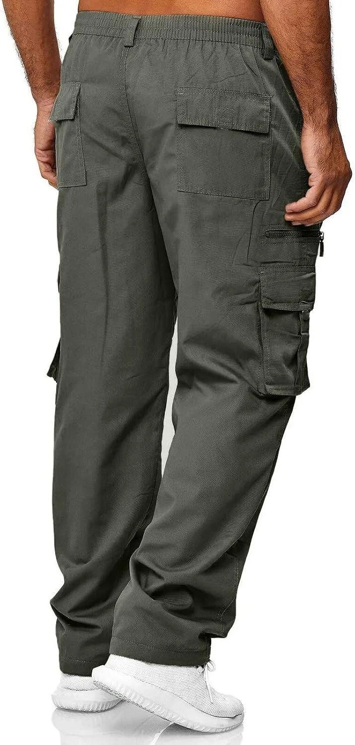 Cargo Trousers for Men Bottoms Casual Workout Trousers Mens Sports Trousers Men's Gym Joggers Sweatpants Tracksuit