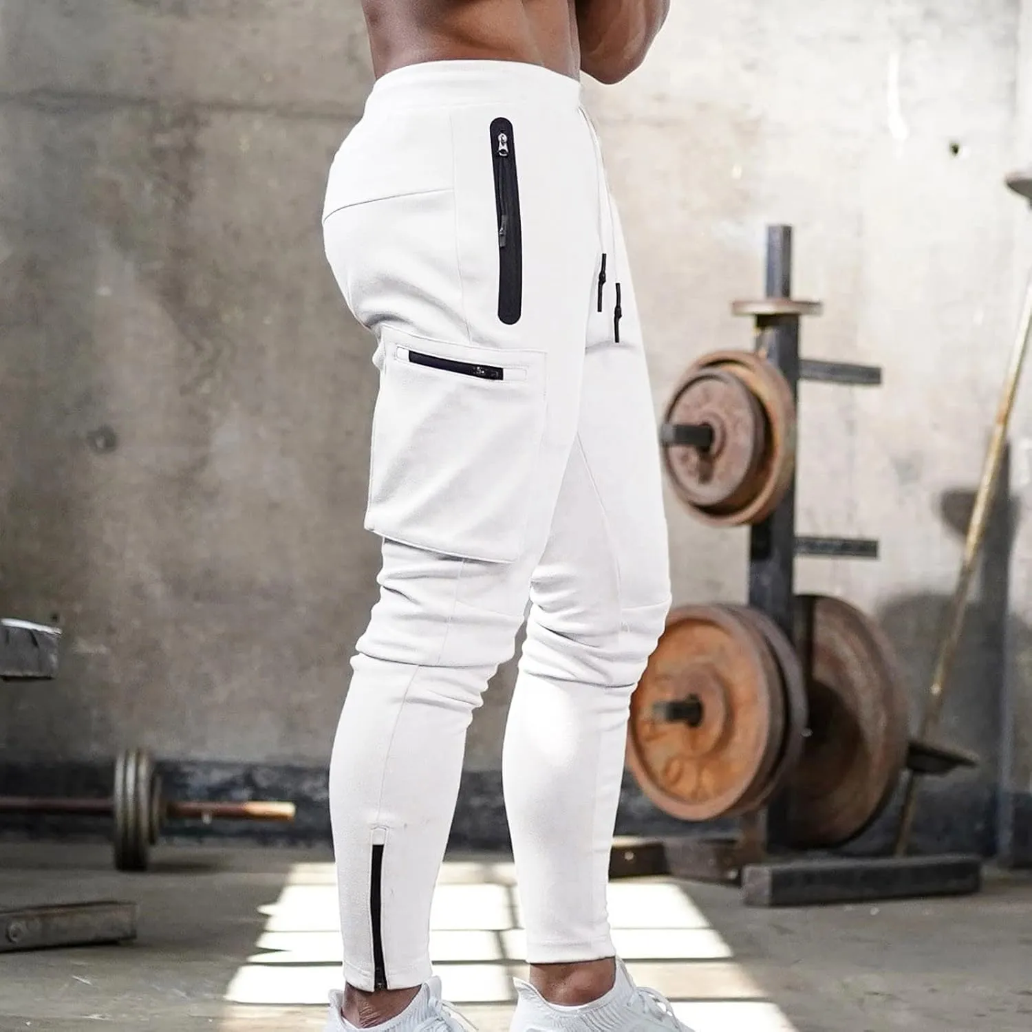 Cargo Trousers for Men Clothes Japanese Streetwear Men's Sweatpants Performance Open Bottom Workout Quick Dry Pants