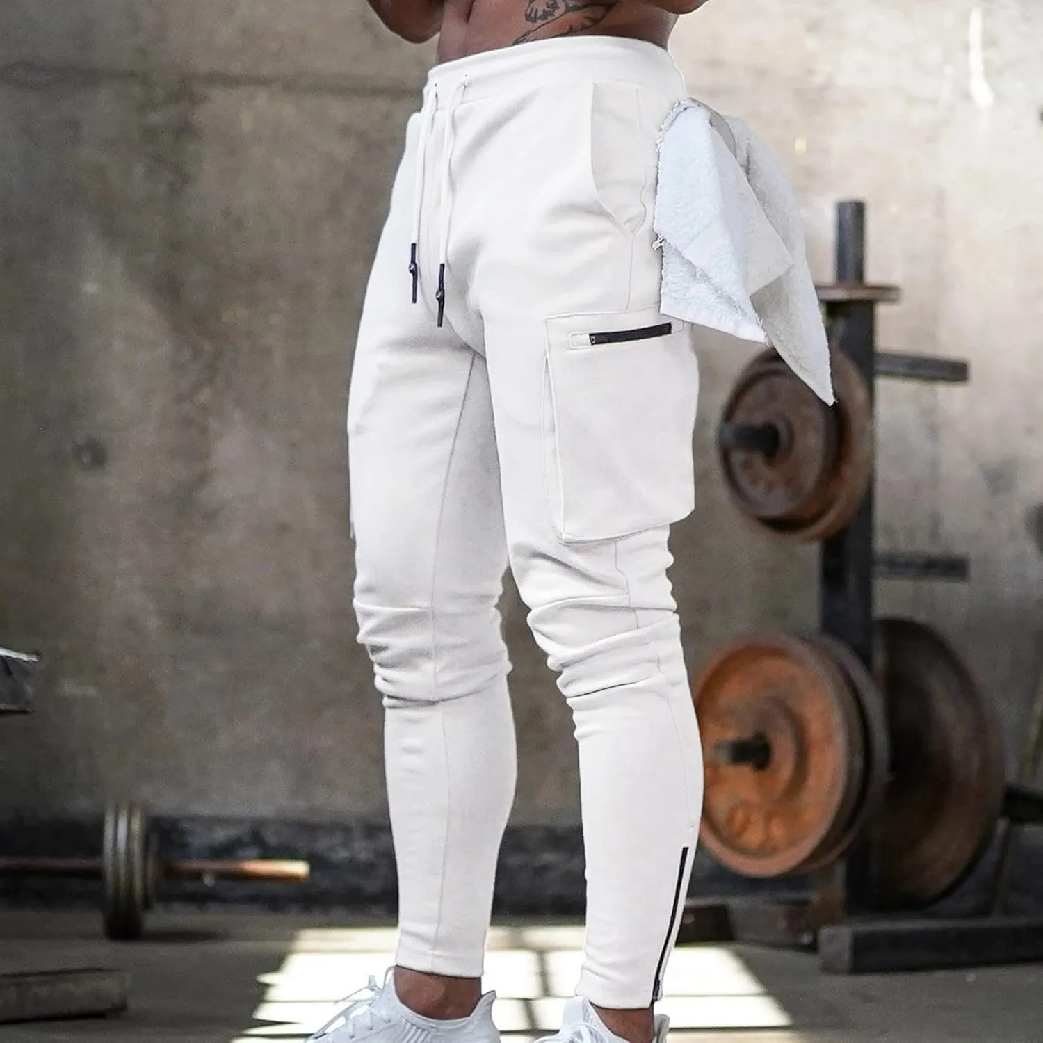 Cargo Trousers for Men Clothes Japanese Streetwear Men's Sweatpants Performance Open Bottom Workout Quick Dry Pants