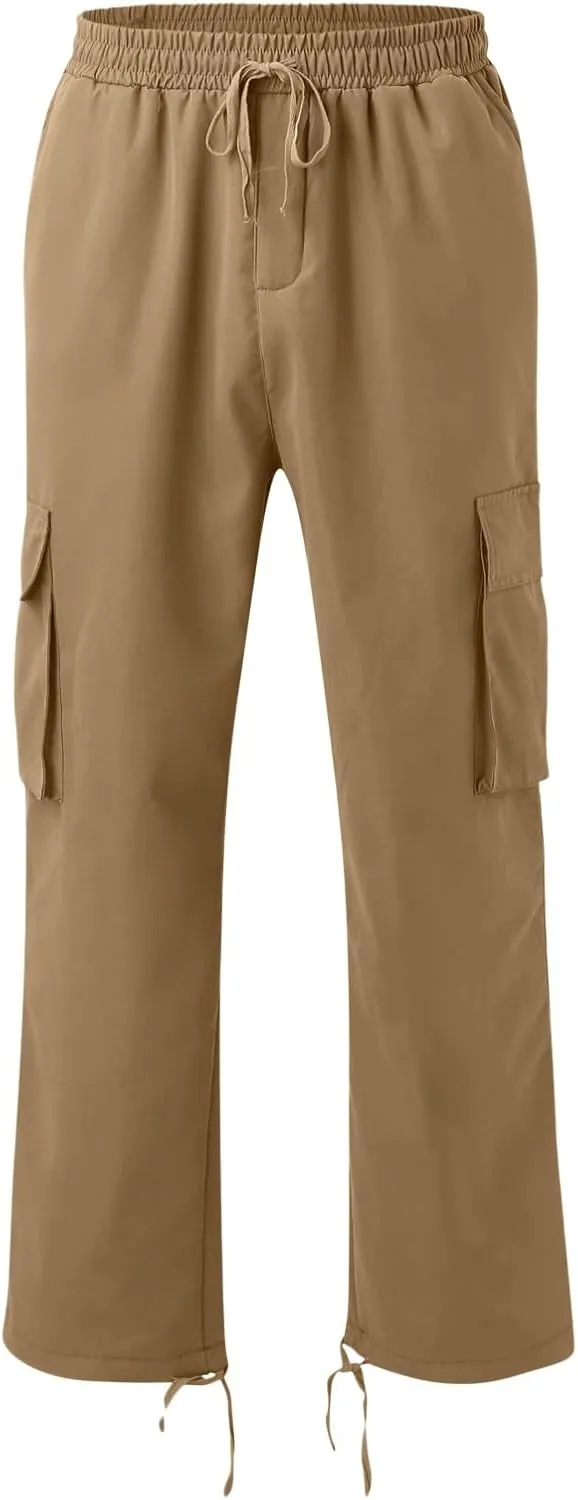 Cargo Trousers for Men Multi-Pocket Pants Tooling Men's Pants Golf Pants Men Stretch Men's Heavyweight Cargo Fleece