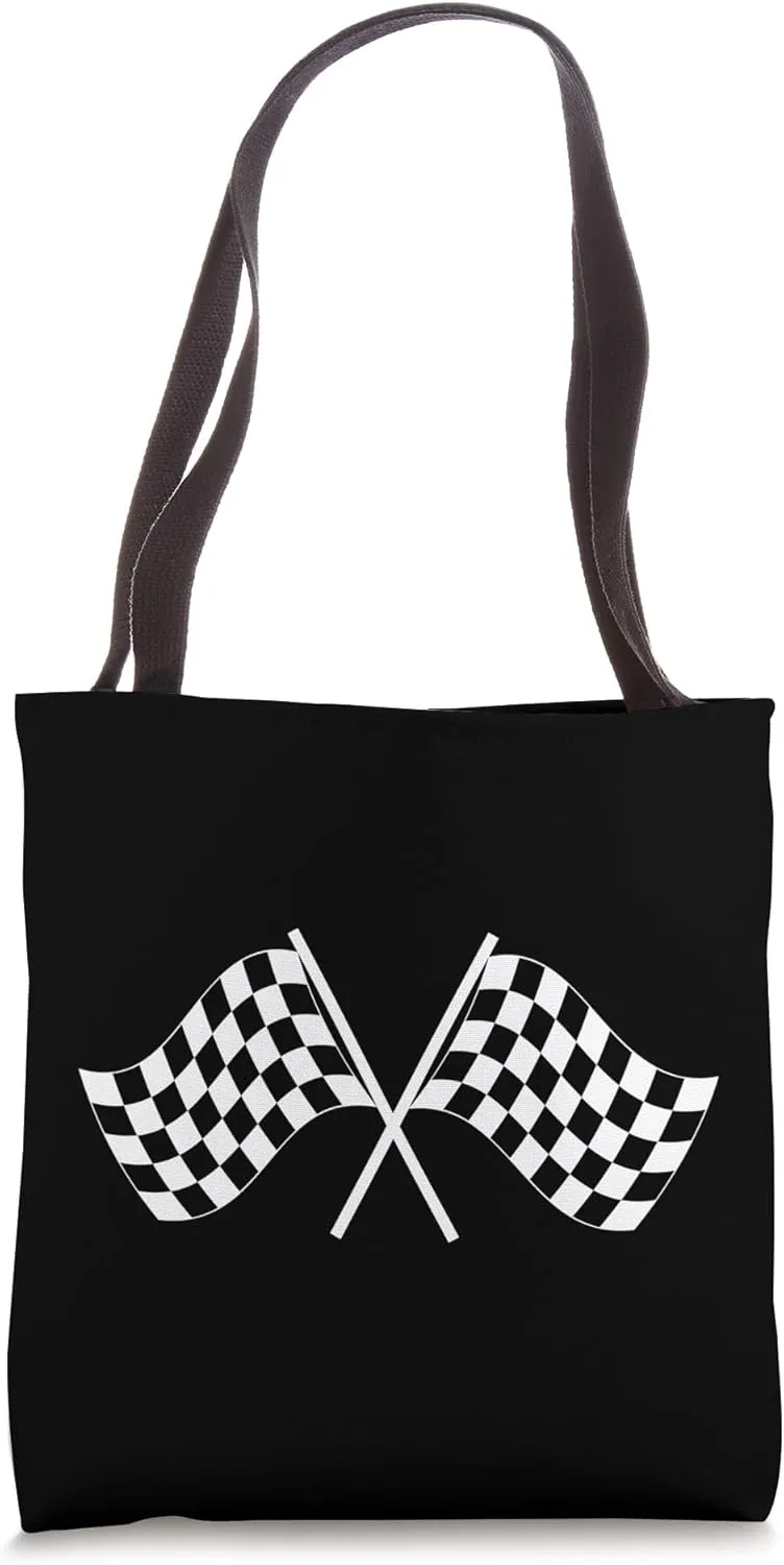 Checkered Flag Racing Rally Garment Tote Bag