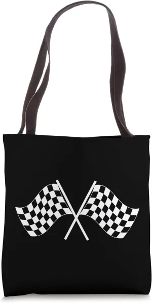 Checkered Flag Racing Rally Garment Tote Bag