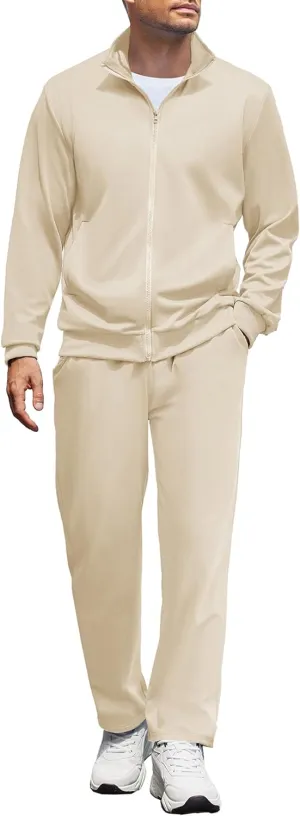 COOFANDY Men's Tracksuits Casual Sweatsuit 2 Piece Full Zip Athletic Jogging Suit Sets Sport Sweat Suit