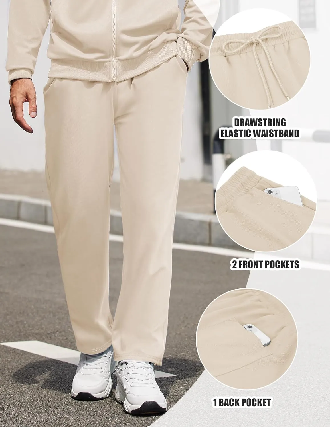 COOFANDY Men's Tracksuits Casual Sweatsuit 2 Piece Full Zip Athletic Jogging Suit Sets Sport Sweat Suit