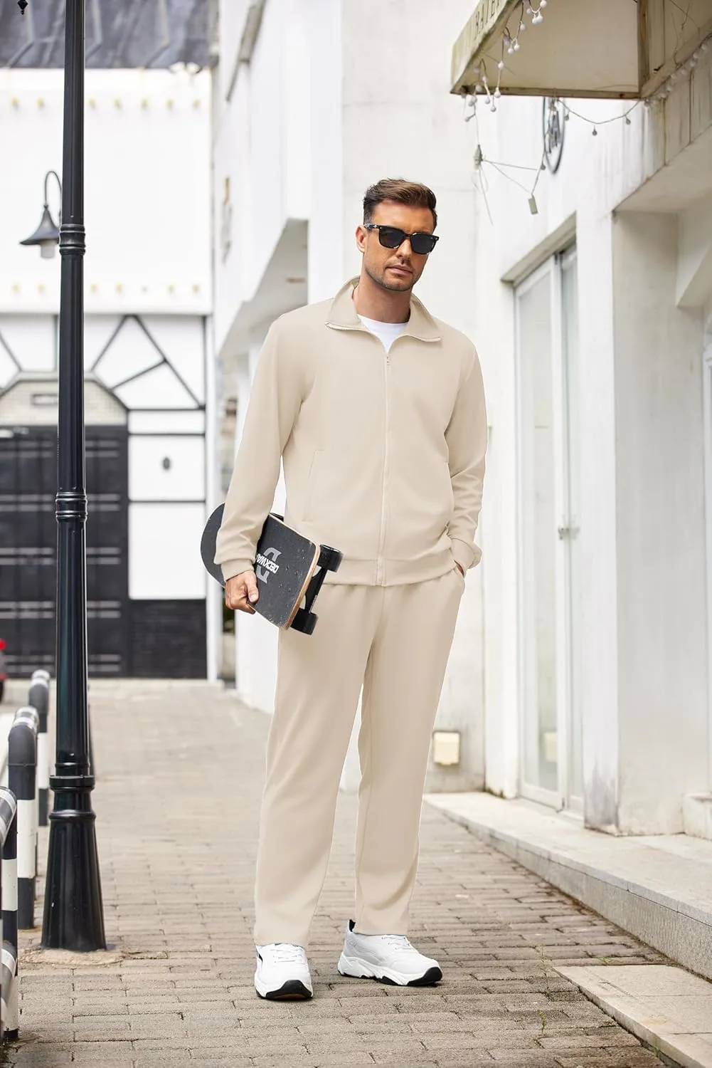 COOFANDY Men's Tracksuits Casual Sweatsuit 2 Piece Full Zip Athletic Jogging Suit Sets Sport Sweat Suit