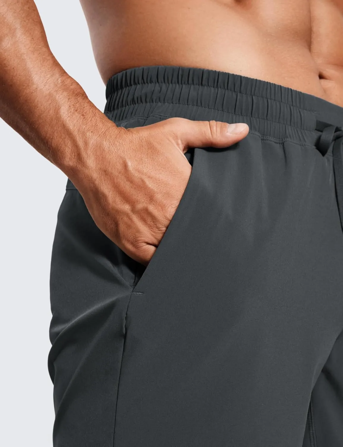 CRZ YOGA Men's 2 in 1 Running Shorts with Liner - 7'' Quick Dry for Workout Sports Athletic with Pockets