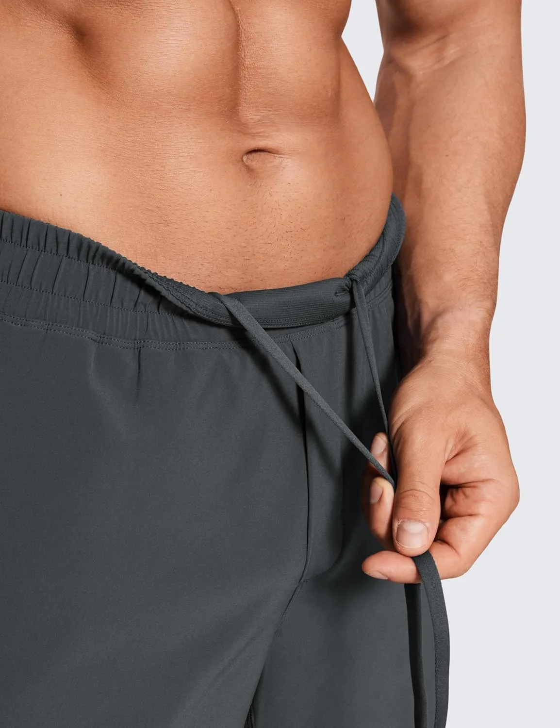CRZ YOGA Men's 2 in 1 Running Shorts with Liner - 7'' Quick Dry for Workout Sports Athletic with Pockets