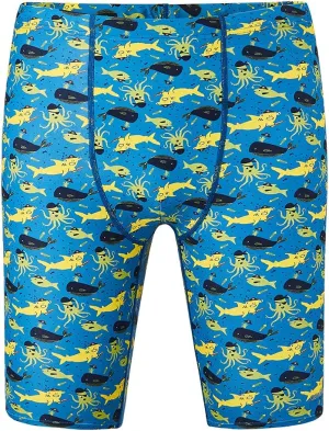 DEVOROPA Boys' Swim Jammers Youth Competitive Swim Team Suit Quick Dry Athletic Swimming Shorts UPF 50 Slim/Regular/Husky Fit