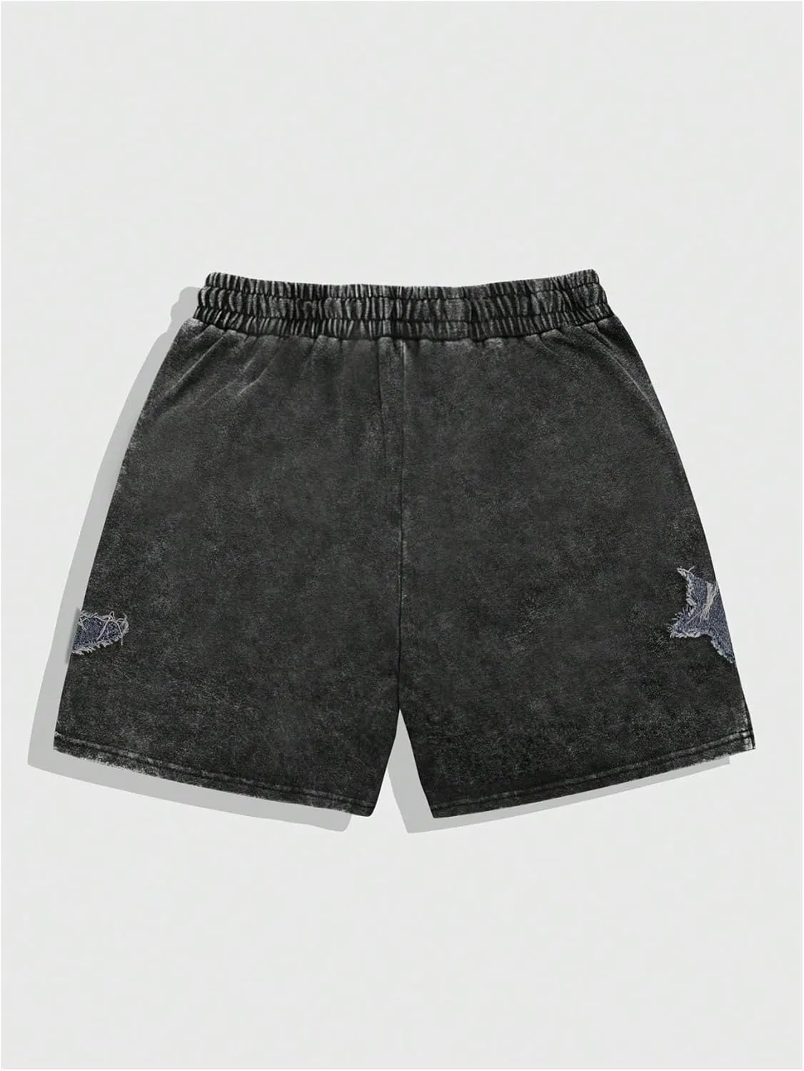 Floerns Men's Star Print Drawstring Waist Summer Track Shorts with Pocket