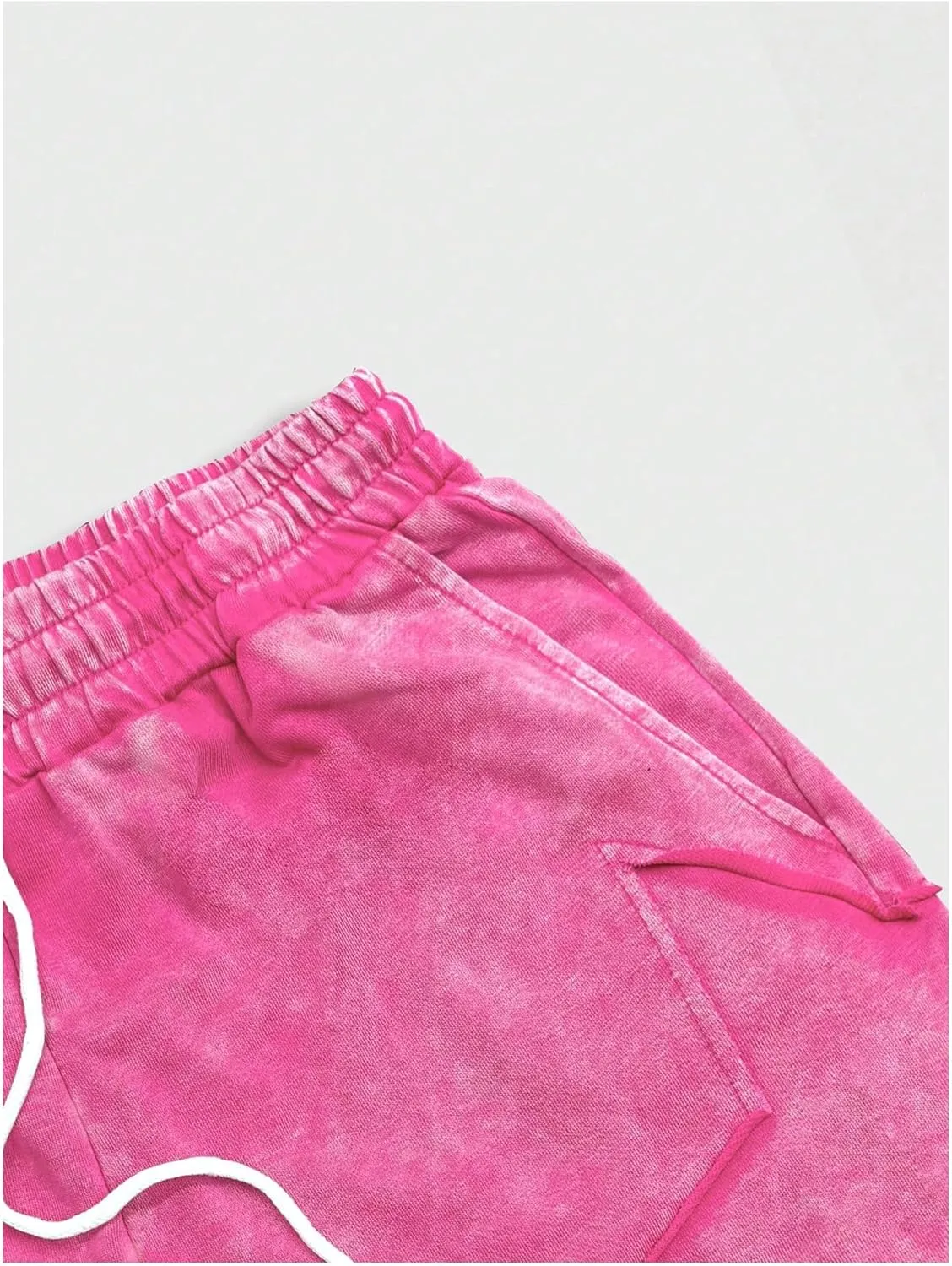 Floerns Men's Star Print Drawstring Waist Summer Track Shorts with Pocket