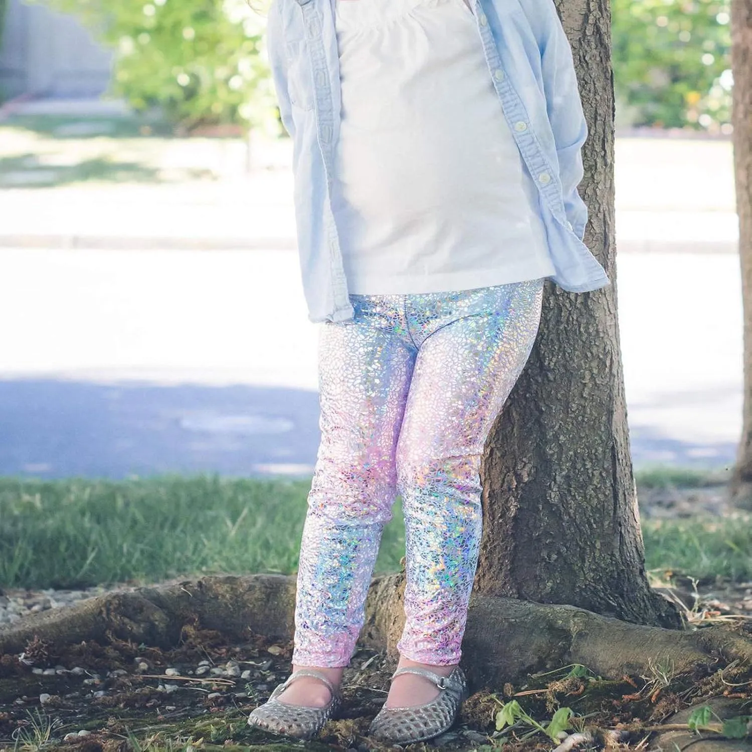 Frogwill Girls Mermaid Scale Leggings Fish Pants 3-11 Years