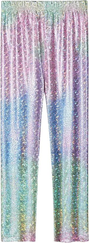 Frogwill Girls Mermaid Scale Leggings Fish Pants 3-11 Years