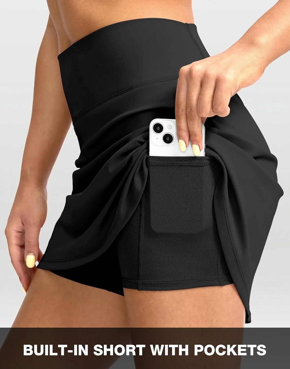 G Gradual Women's Tennis Skirt High Waisted Golf Skirts Athletic Skorts for Woman Workout Pickleball with Shorts Pockets