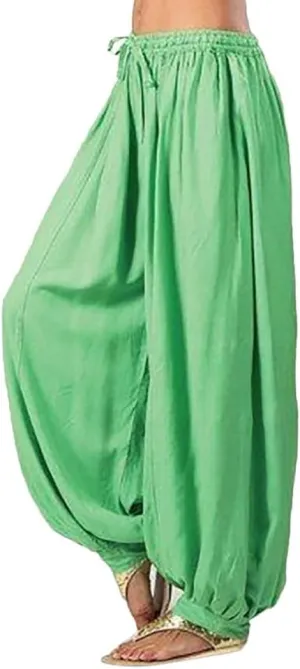 GIERIDUC Womens Baggy Linen Pants Casual Boyfriend High Rise Wide Leg Harem Trousers Loose Fit Y2K Trendy Pants with Pockets