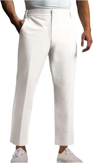Golf Pants for Men Slim Fit Outdoor Athletic Dress Pants Flat Front Suit Trousers Men for Wedding Guest Business Work