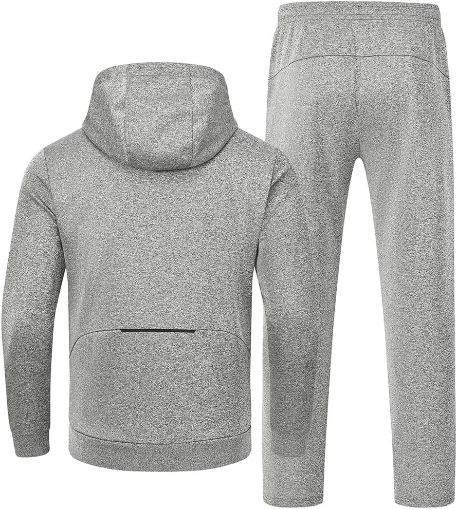 Gopune Men's Tracksuit 2 Pieces Set Hoodie Sweatsuits Full Zip Athletic Jogging Suits Long Sleeve Casual Sports Outfits