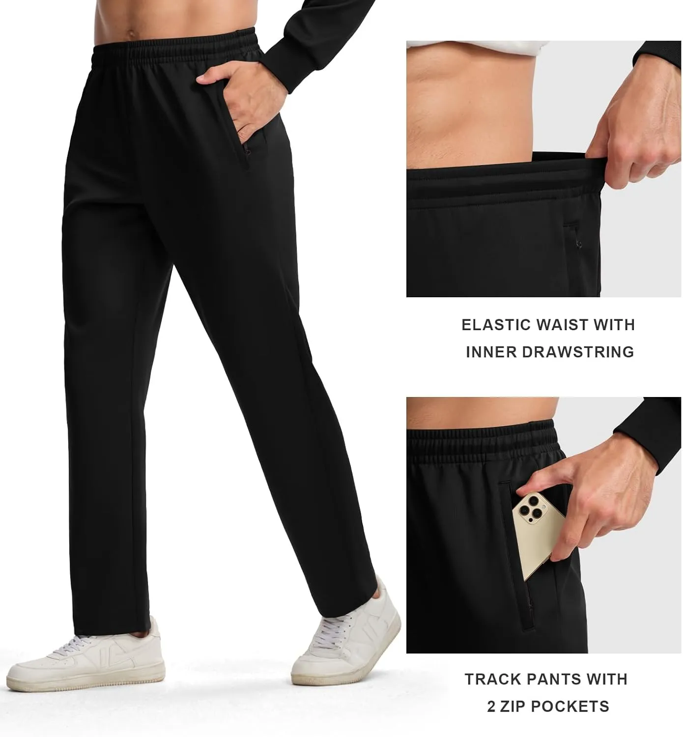 Gopune Men's Tracksuit 2 Pieces Set Hoodie Sweatsuits Full Zip Athletic Jogging Suits Long Sleeve Casual Sports Outfits