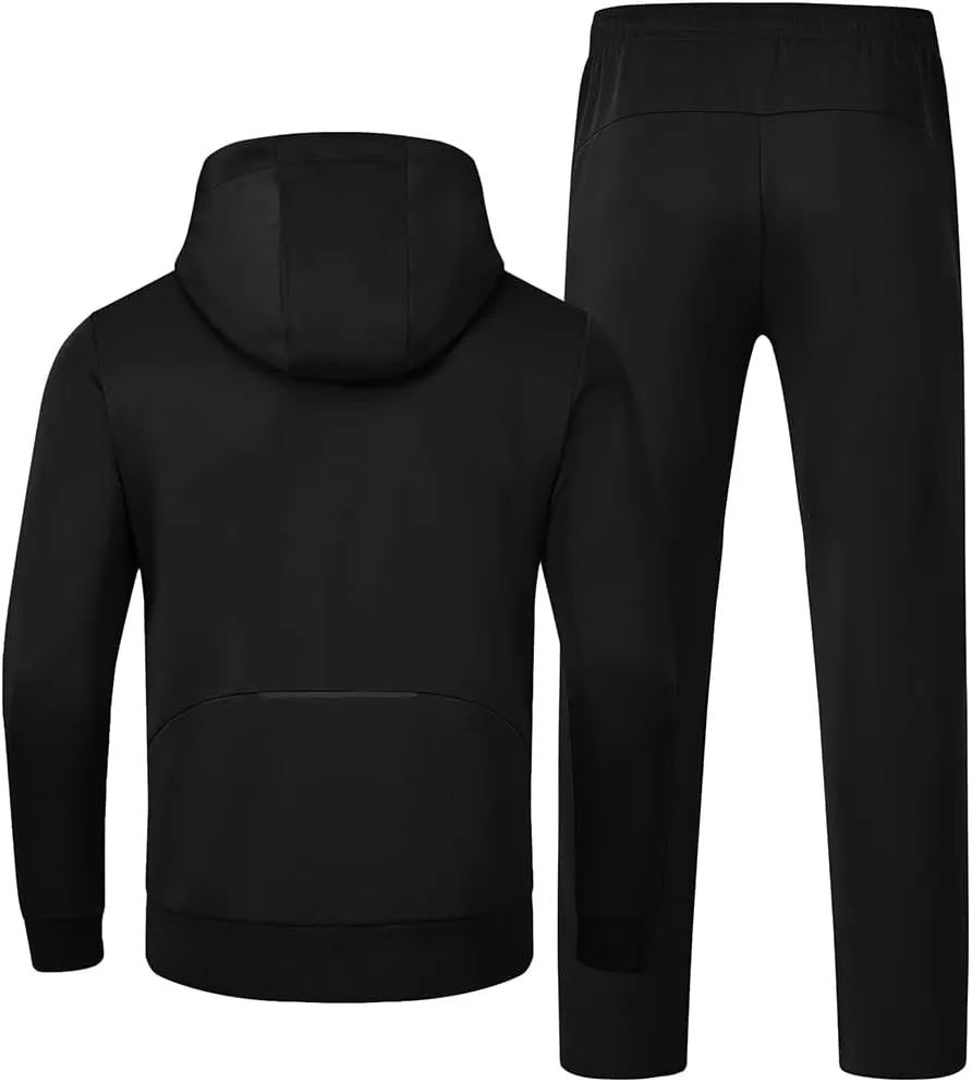 Gopune Men's Tracksuit 2 Pieces Set Hoodie Sweatsuits Full Zip Athletic Jogging Suits Long Sleeve Casual Sports Outfits
